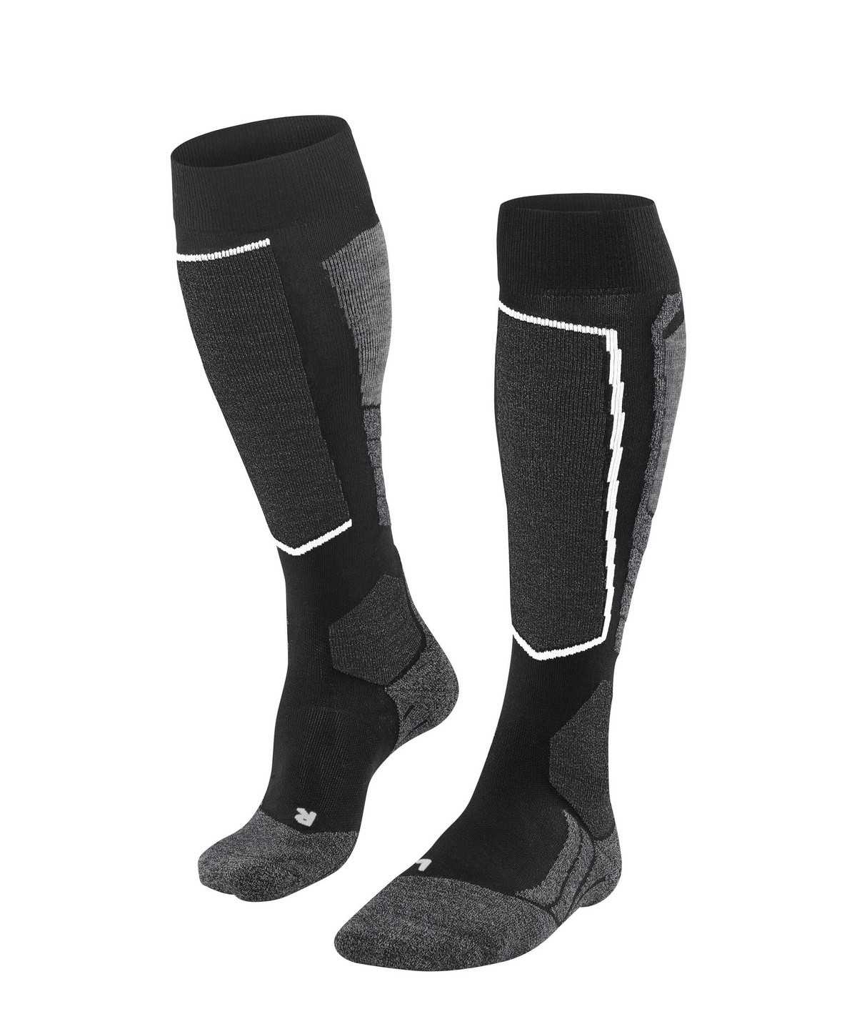 Falke SK2 Intermediate Vegan Skiing Knee-high Socks Sokken Heren Zwart | GOS-390562