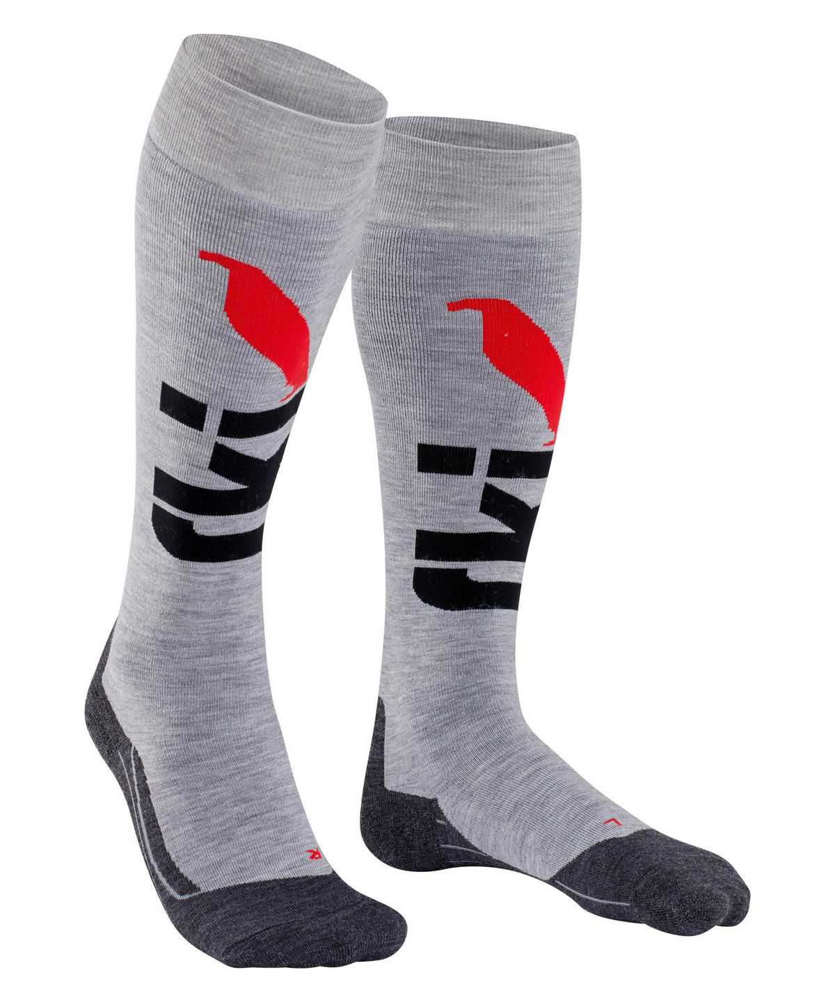 Falke SK4 125 Years Skiing Knee-high Socks Sports Socks Dames Grijs | MCI-837195