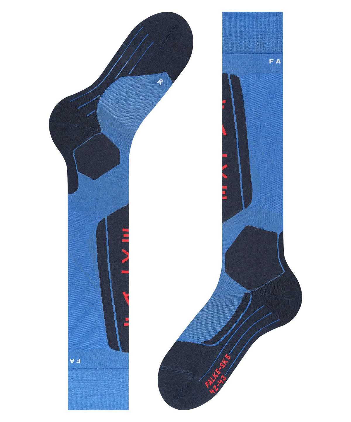 Falke SK5 Expert Skiing Knee-high Socks Sokken Heren Blauw | GAY-435072