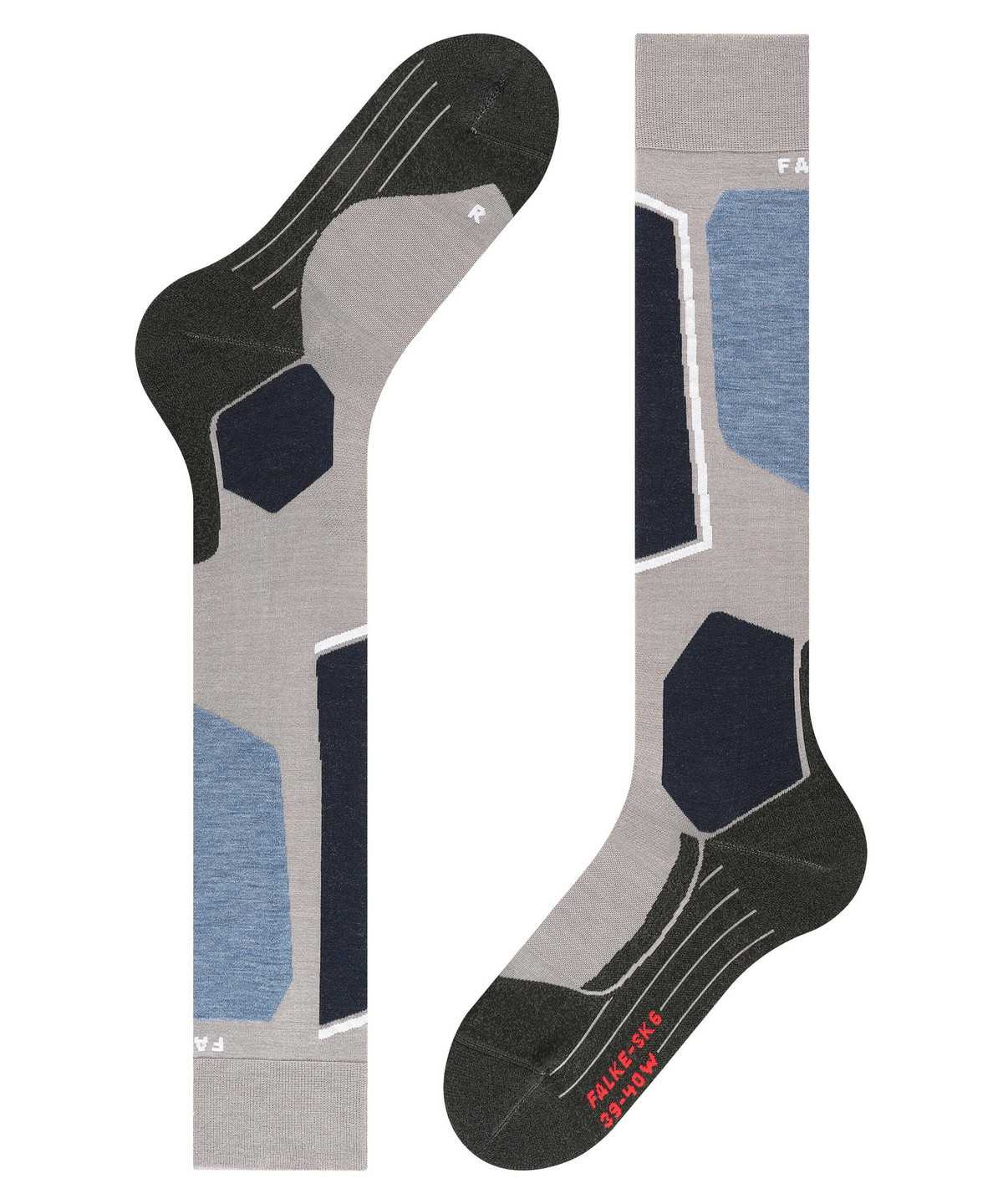 Falke SK6 Pro Skiing Knee-high Socks Sports Socks Dames Grijs | RGV-830946