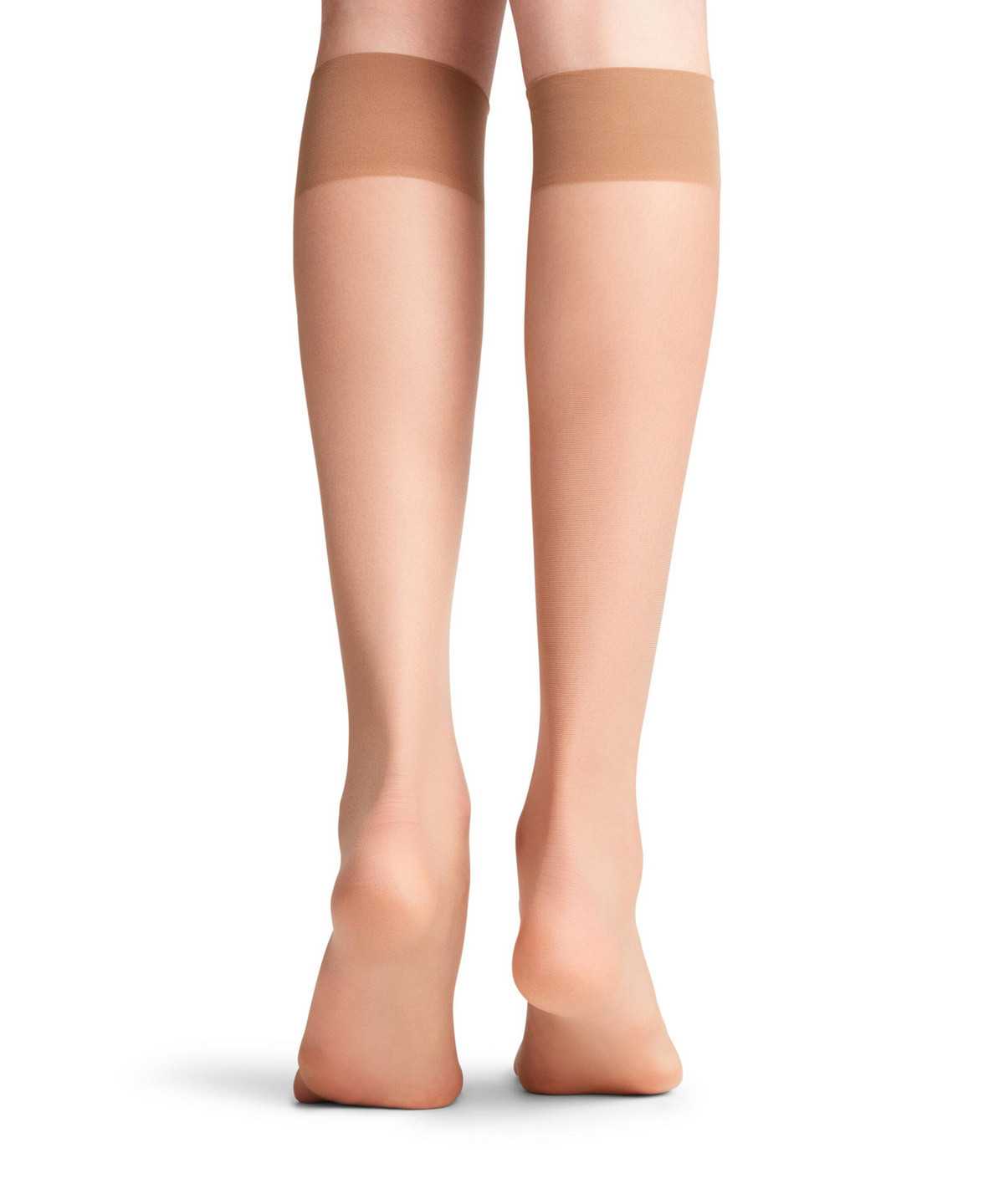 Falke Seidenglatt 15 DEN Knee-high Socks Sokken Dames Beige | LWJ-283716