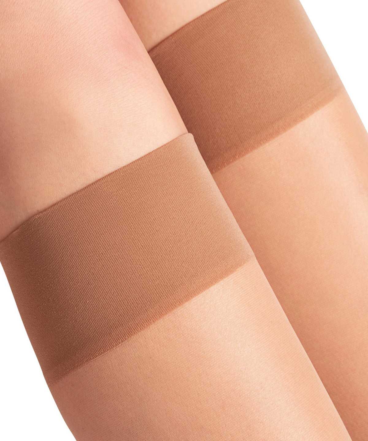 Falke Seidenglatt 15 DEN Knee-high Socks Sokken Dames Beige | LWJ-283716