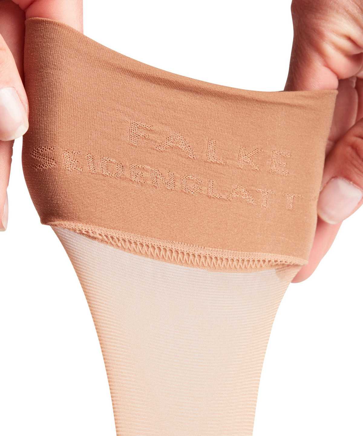 Falke Seidenglatt 15 DEN Knee-high Socks Sokken Dames Beige | LWJ-283716