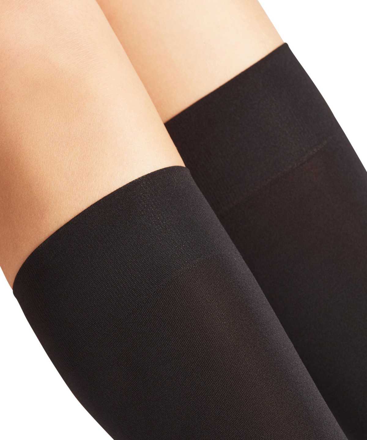 Falke Seidenglatt 40 DEN Knee-high Socks Sokken Dames Zwart | NIP-439210