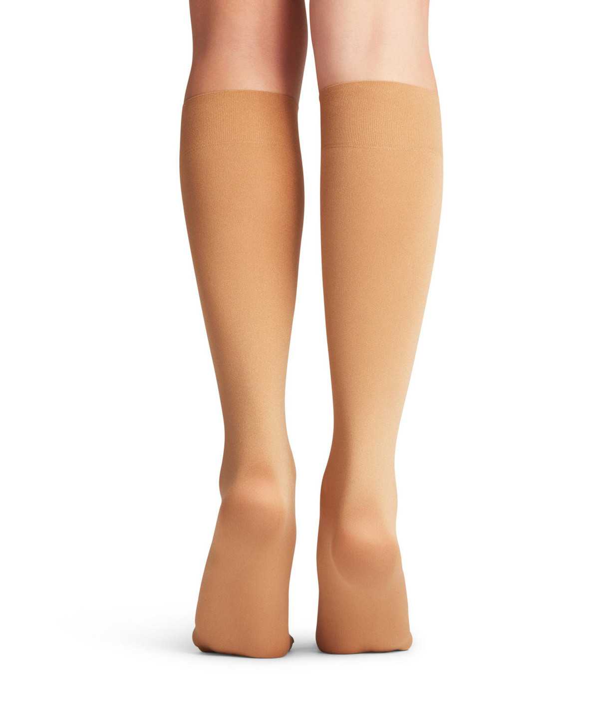 Falke Seidenglatt 40 DEN Knee-high Socks Sokken Dames Beige | GVI-698417