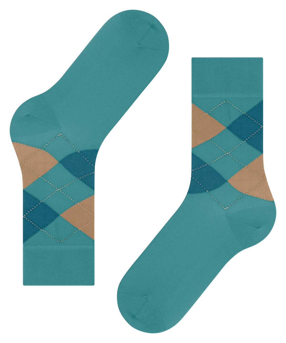 Falke Sensitive Argyle Socks Sokken Dames Blauw | CKY-498172