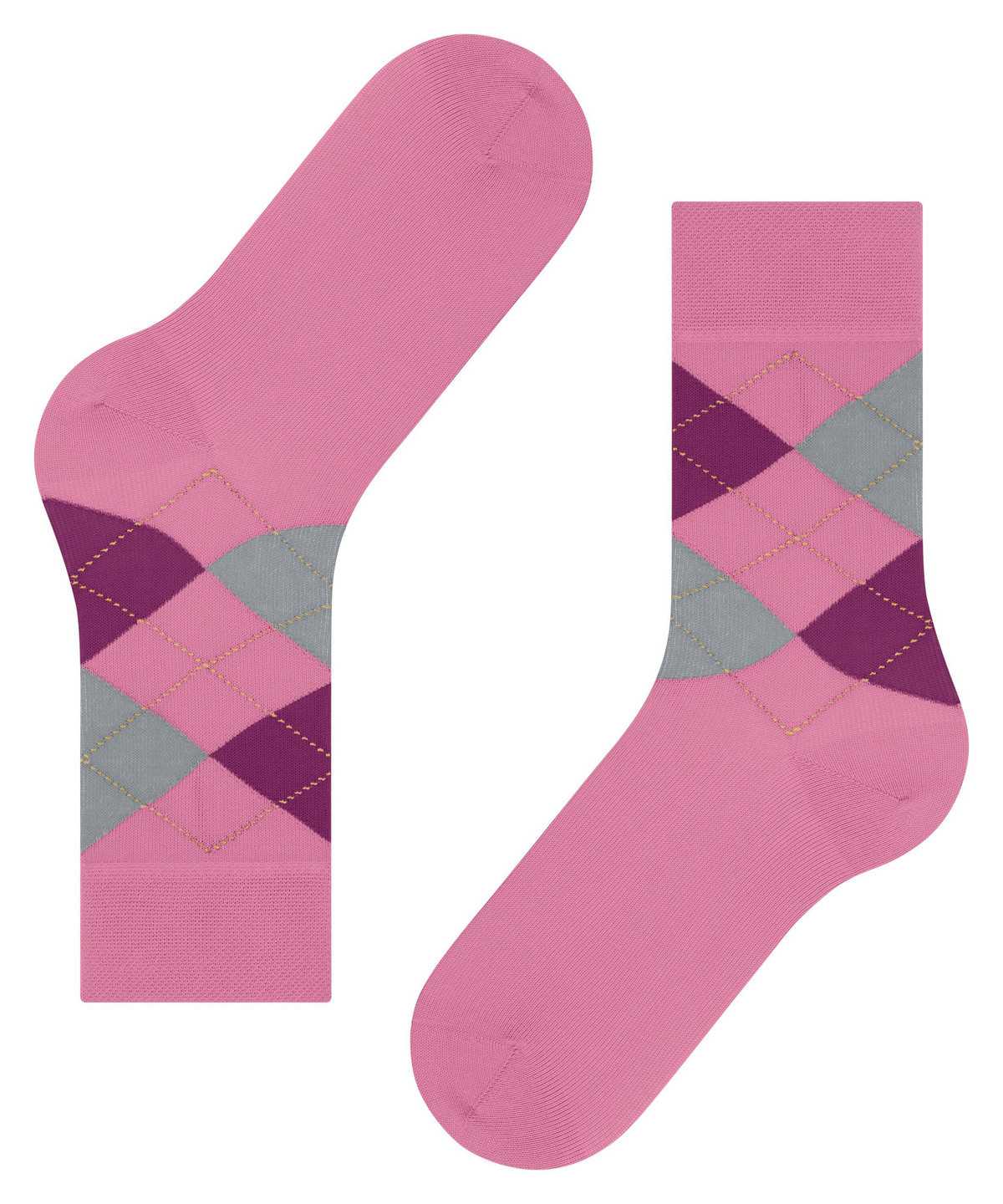 Falke Sensitive Argyle Socks Sokken Dames Rood | WXS-526841