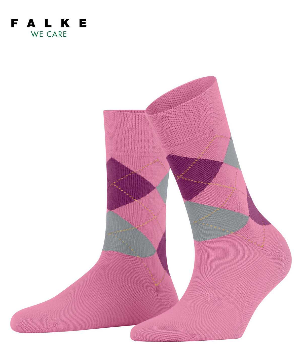 Falke Sensitive Argyle Socks Sokken Dames Rood | WXS-526841