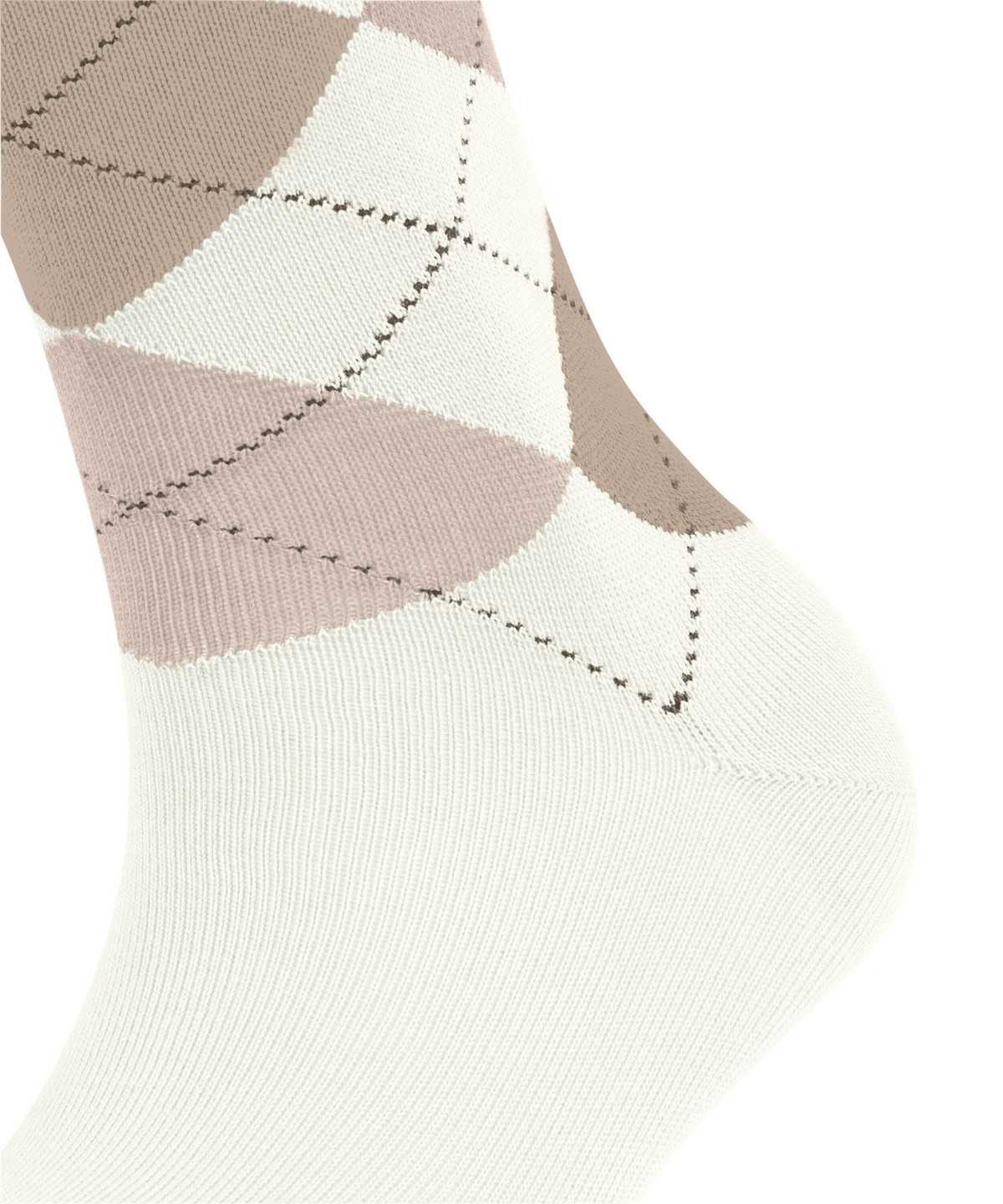 Falke Sensitive Argyle Socks Sokken Dames Wit | SPH-940615