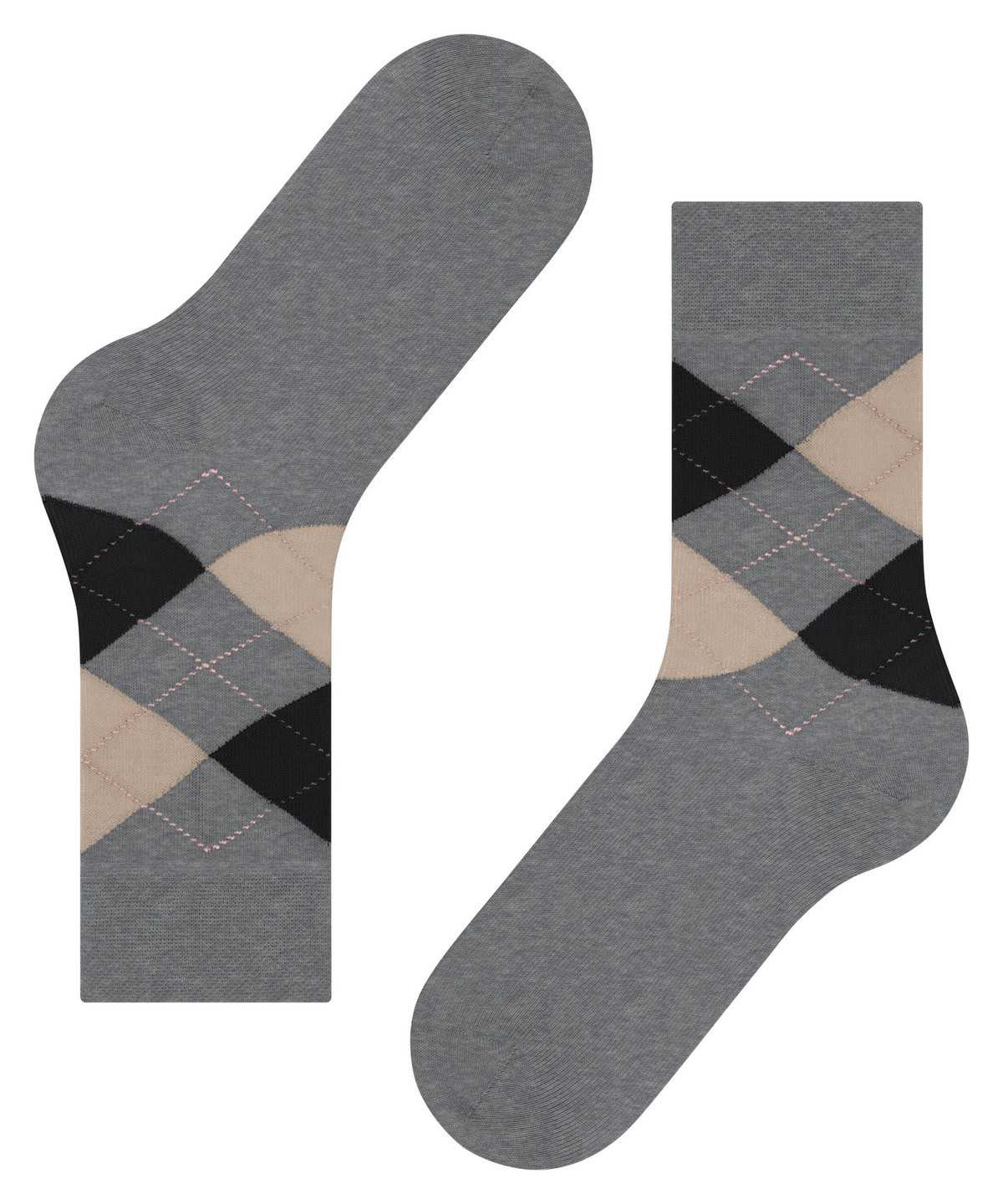 Falke Sensitive Argyle Socks Sokken Dames Grijs | CYE-253109