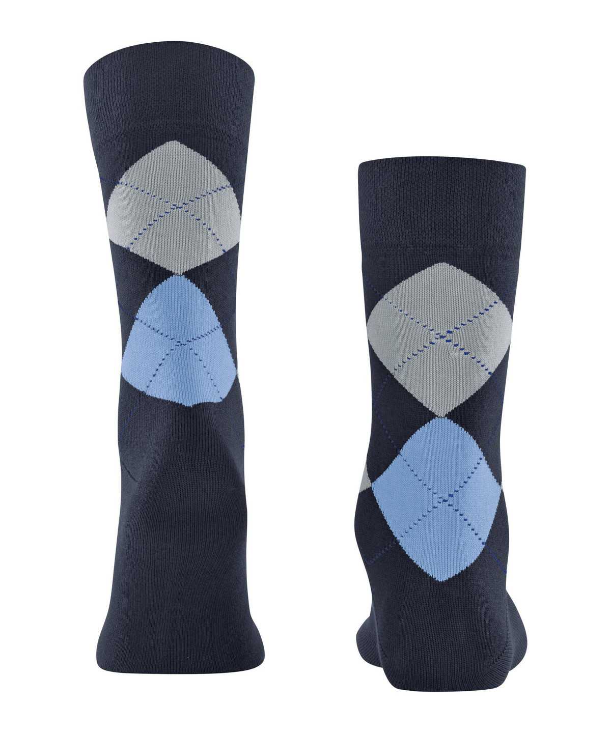 Falke Sensitive Argyle Socks Sokken Heren Blauw | YBN-943210