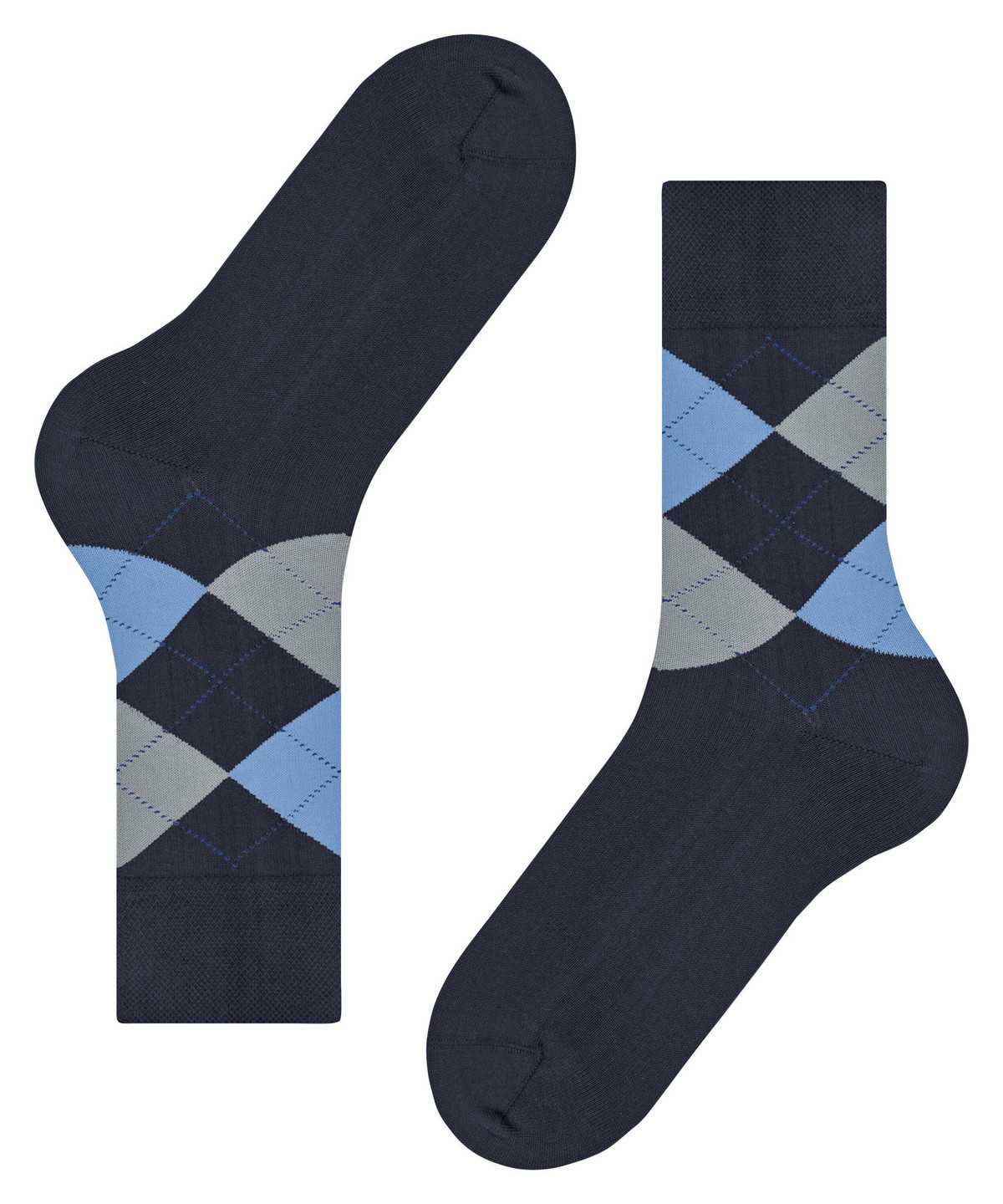 Falke Sensitive Argyle Socks Sokken Heren Blauw | YBN-943210