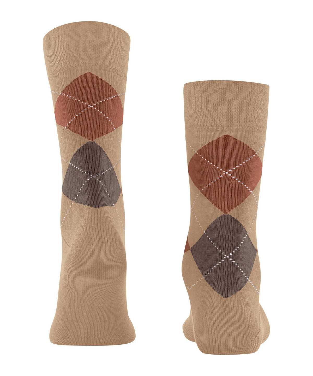 Falke Sensitive Argyle Socks Sokken Heren Beige | TYG-815604