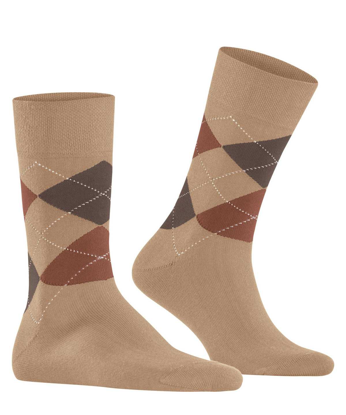 Falke Sensitive Argyle Socks Sokken Heren Beige | TYG-815604