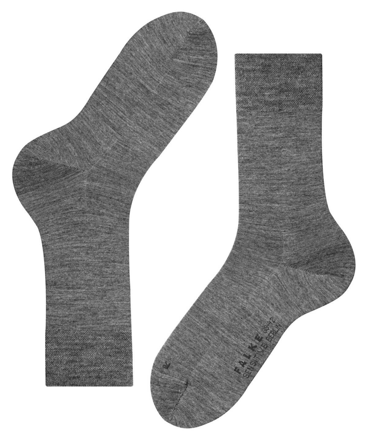 Falke Sensitive Berlin Socks Sokken Heren Grijs | URN-624175