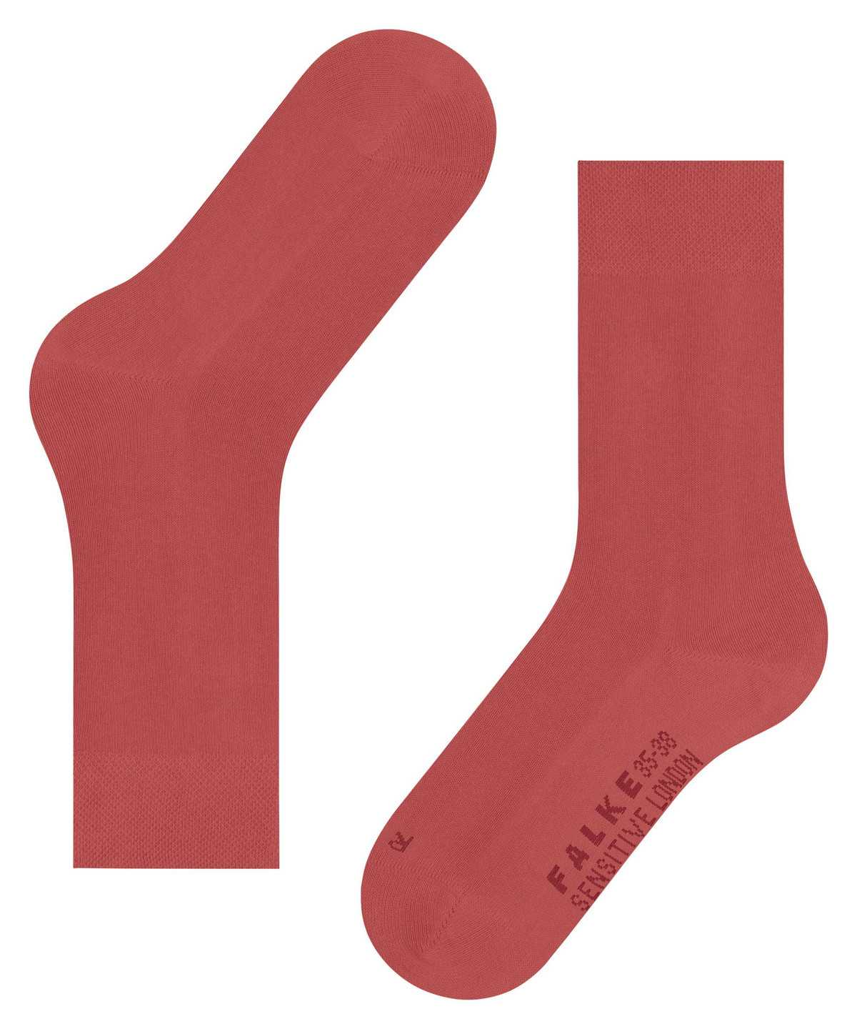 Falke Sensitive London Socks Sokken Dames Rood | BLU-987345