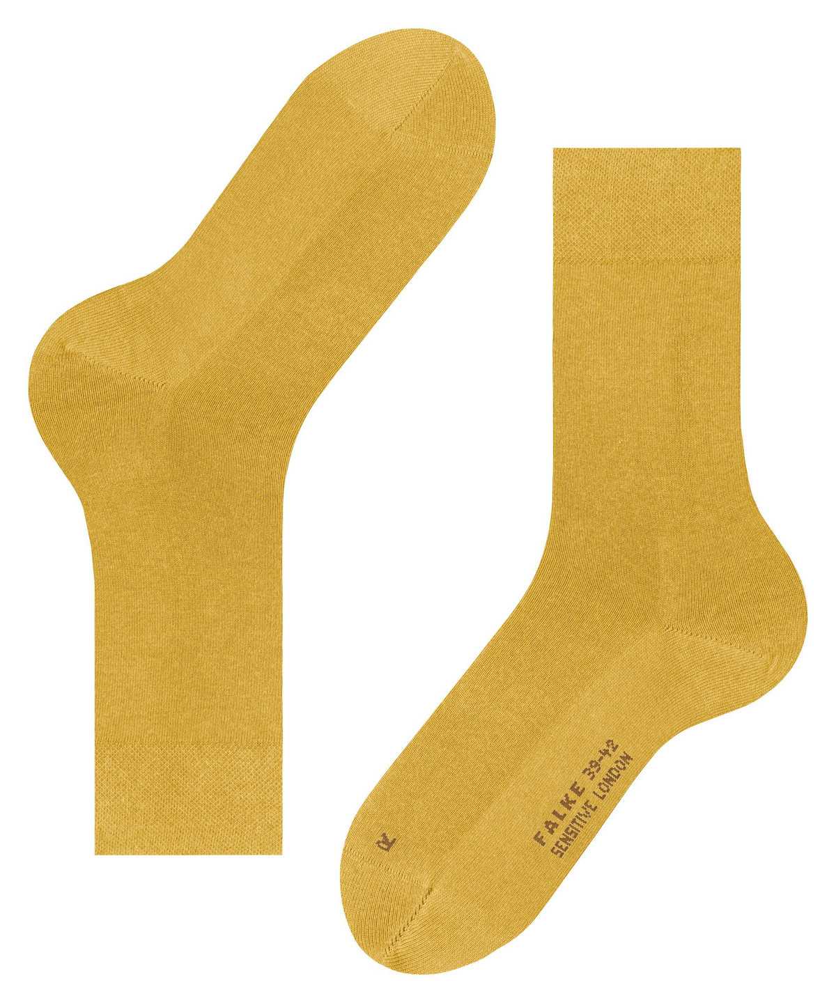 Falke Sensitive London Socks Sokken Heren Geel | XJV-265940