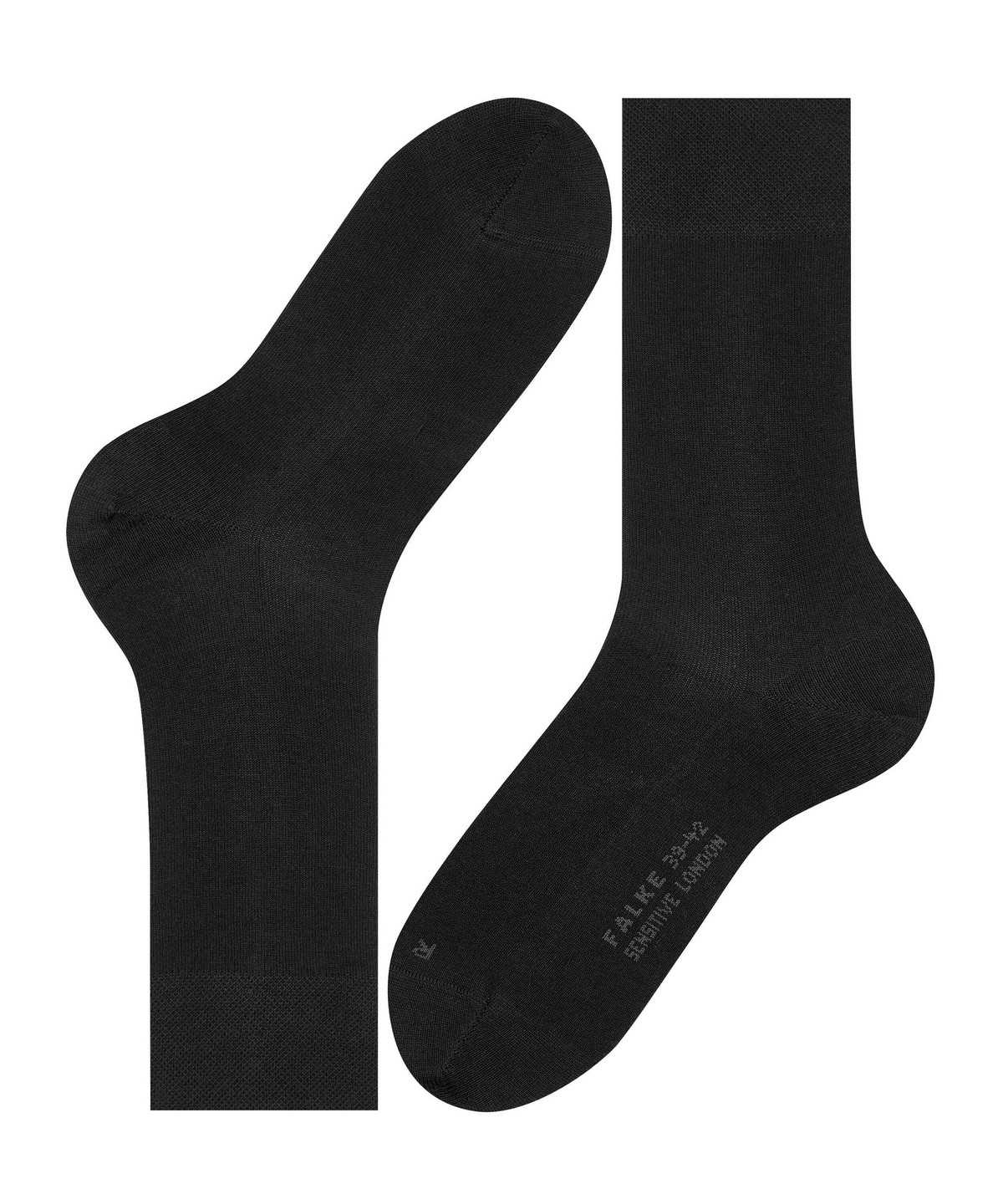 Falke Sensitive London Socks Sokken Heren Zwart | ZYR-702953