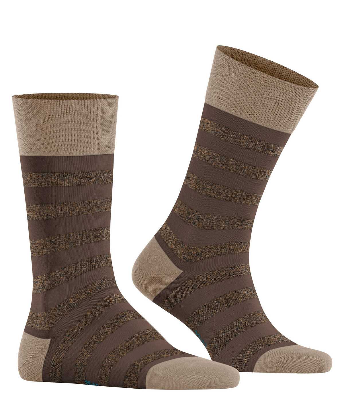 Falke Sensitive Mapped Line Socks Sokken Heren Bruin | YBE-204913