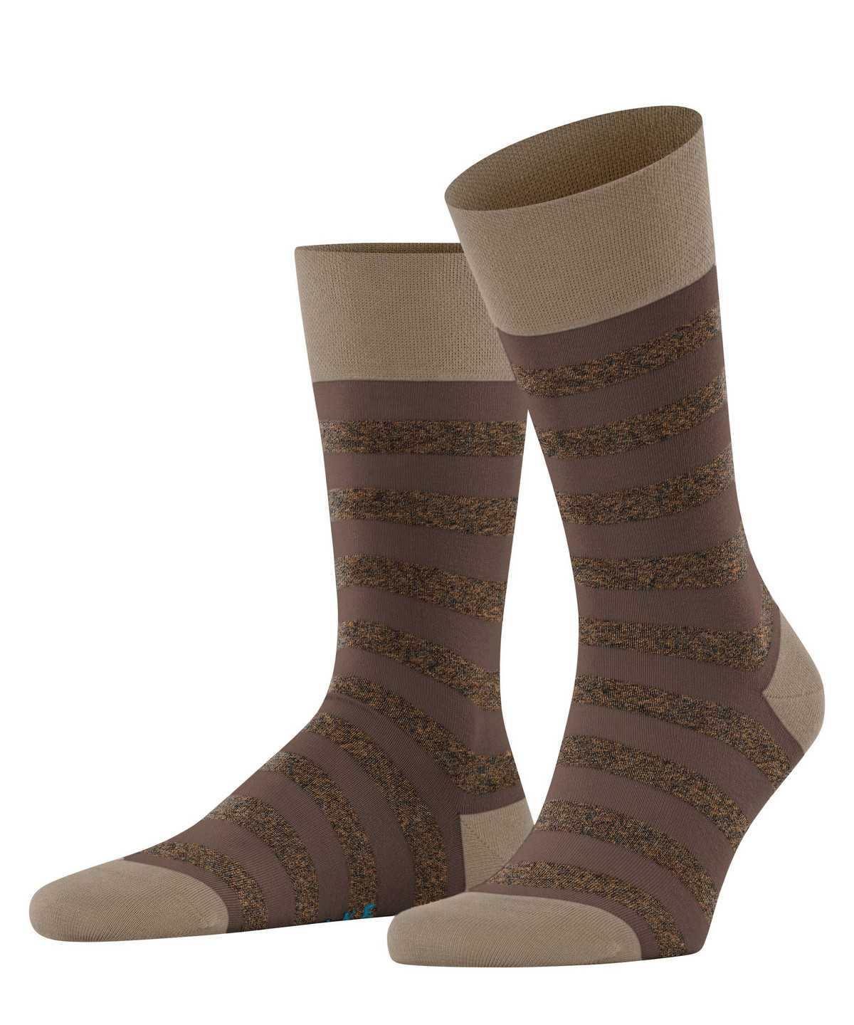 Falke Sensitive Mapped Line Socks Sokken Heren Bruin | YBE-204913