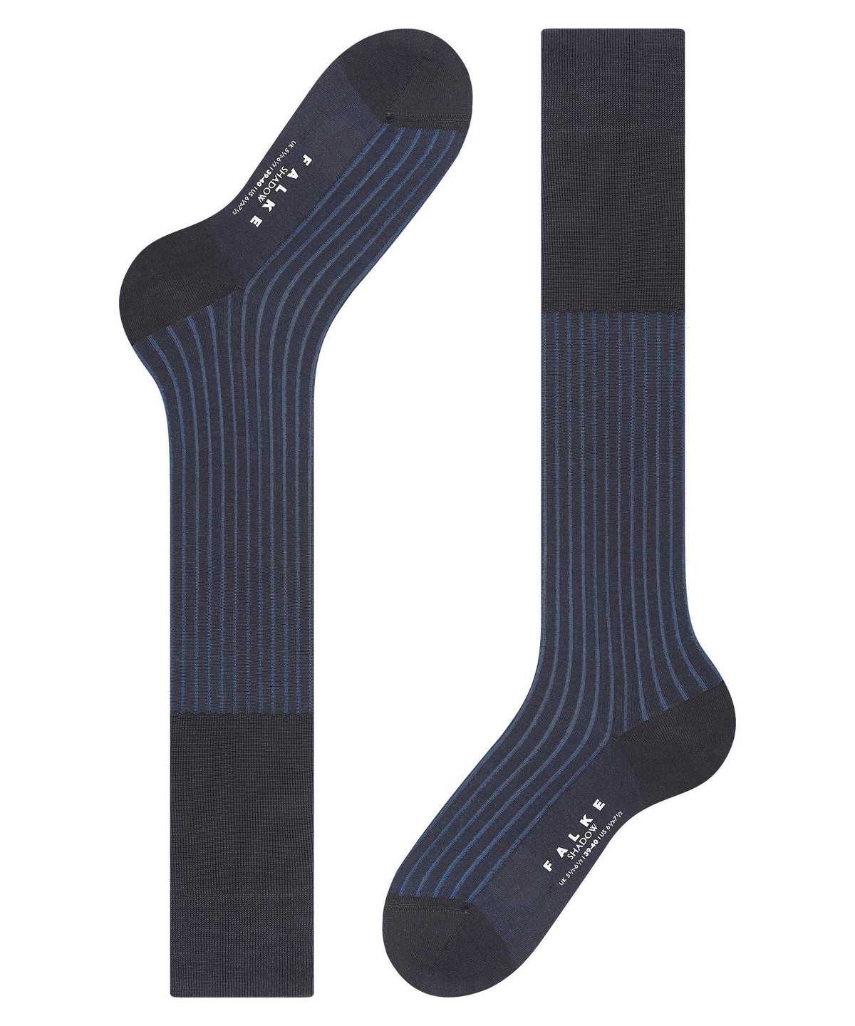 Falke Shadow Knee-high Socks Sokken Heren Blauw | ACT-685109