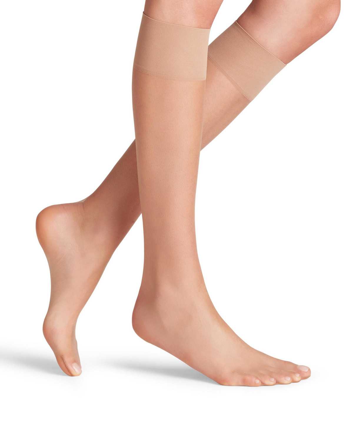 Falke Shelina 12 DEN Knee-high Socks Sokken Dames Beige | CTL-473901