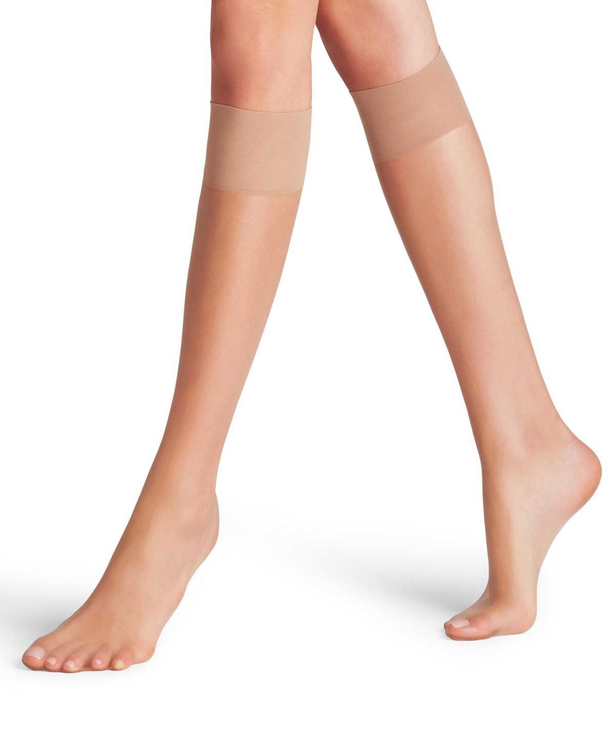 Falke Shelina 12 DEN Knee-high Socks Sokken Dames Beige | CTL-473901