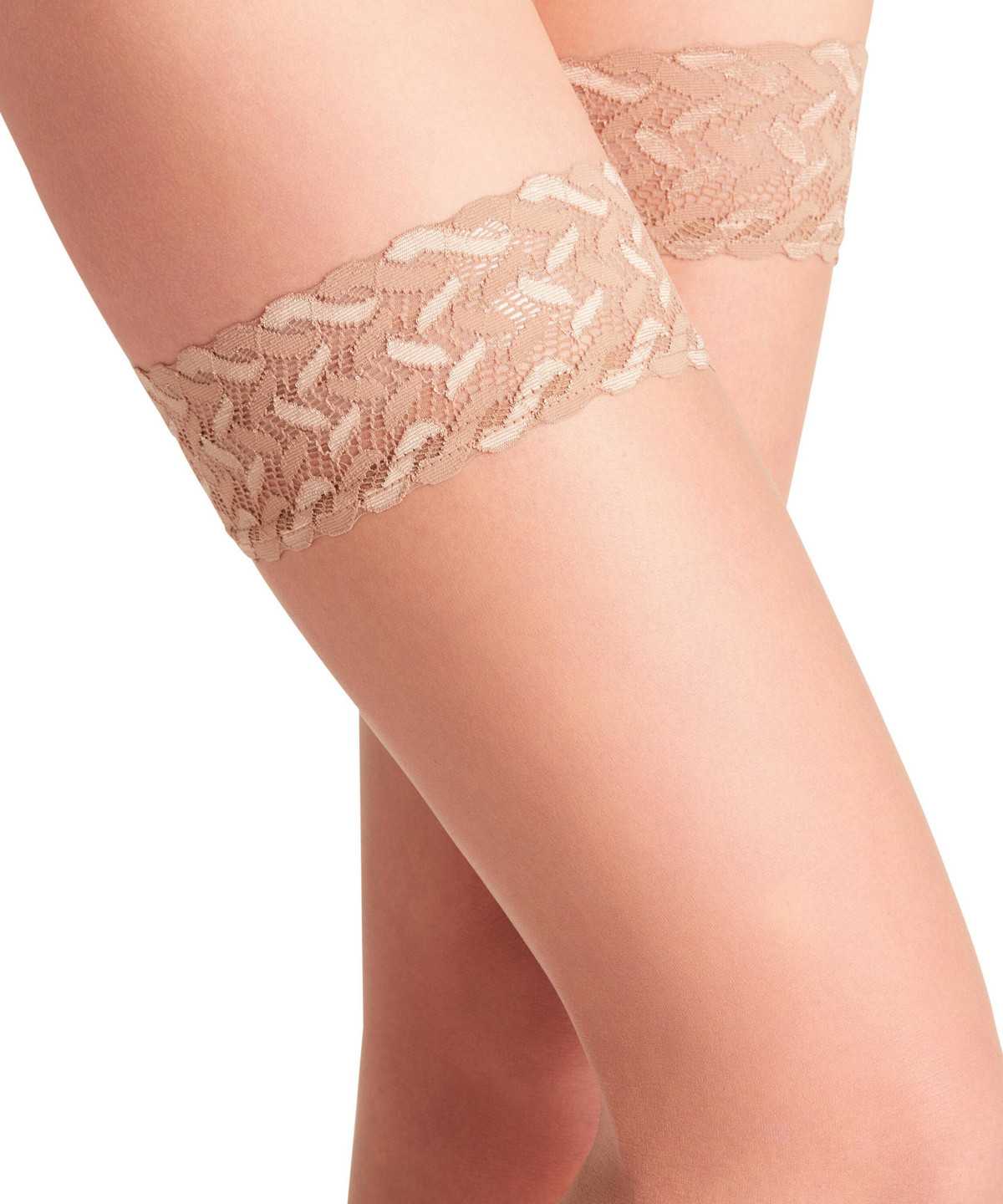 Falke Shelina 12 DEN Stay-ups Thigh Highs Dames Beige | QMJ-857096