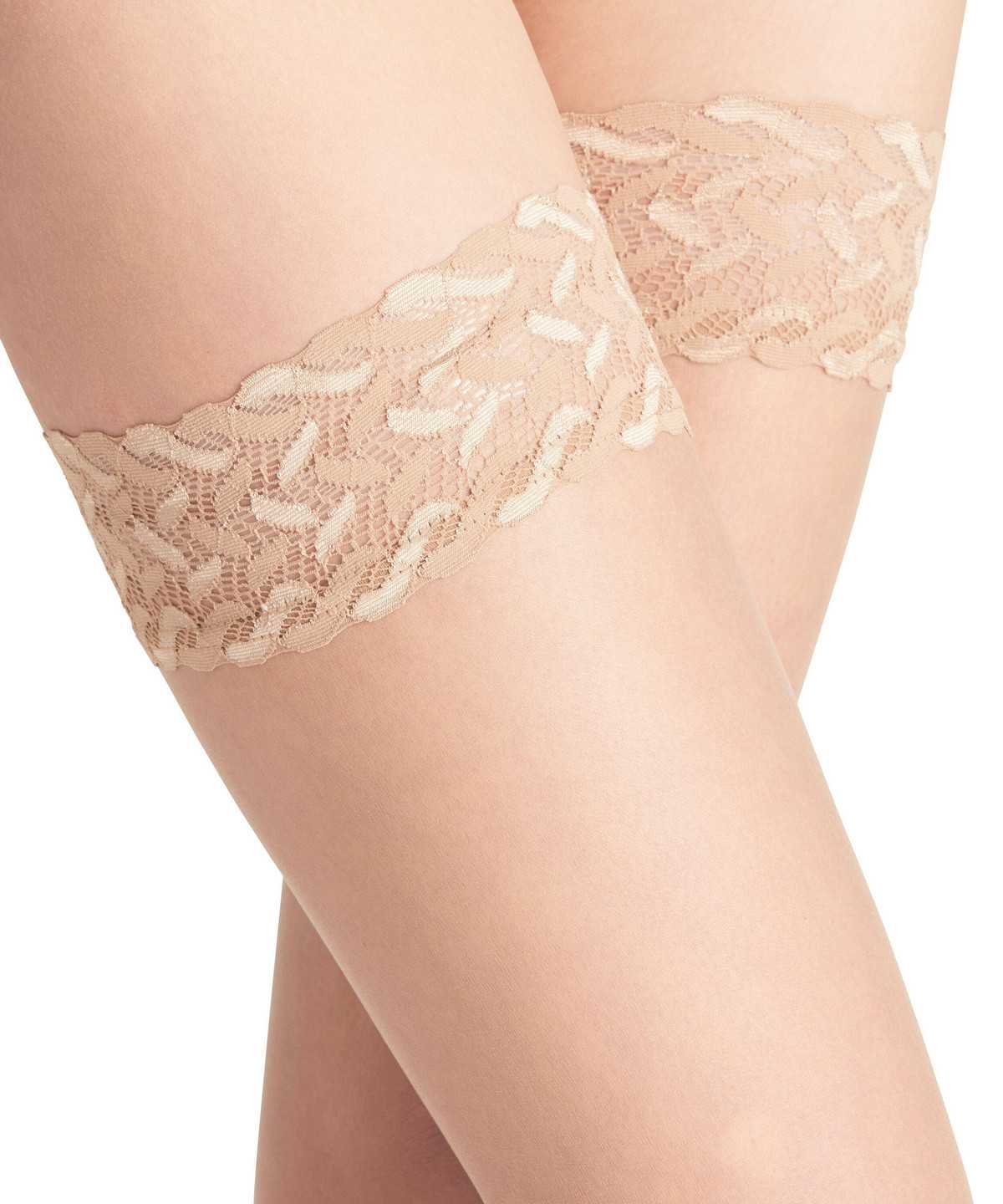 Falke Shelina 12 DEN Stay-ups Thigh Highs Dames Beige | PSY-405167