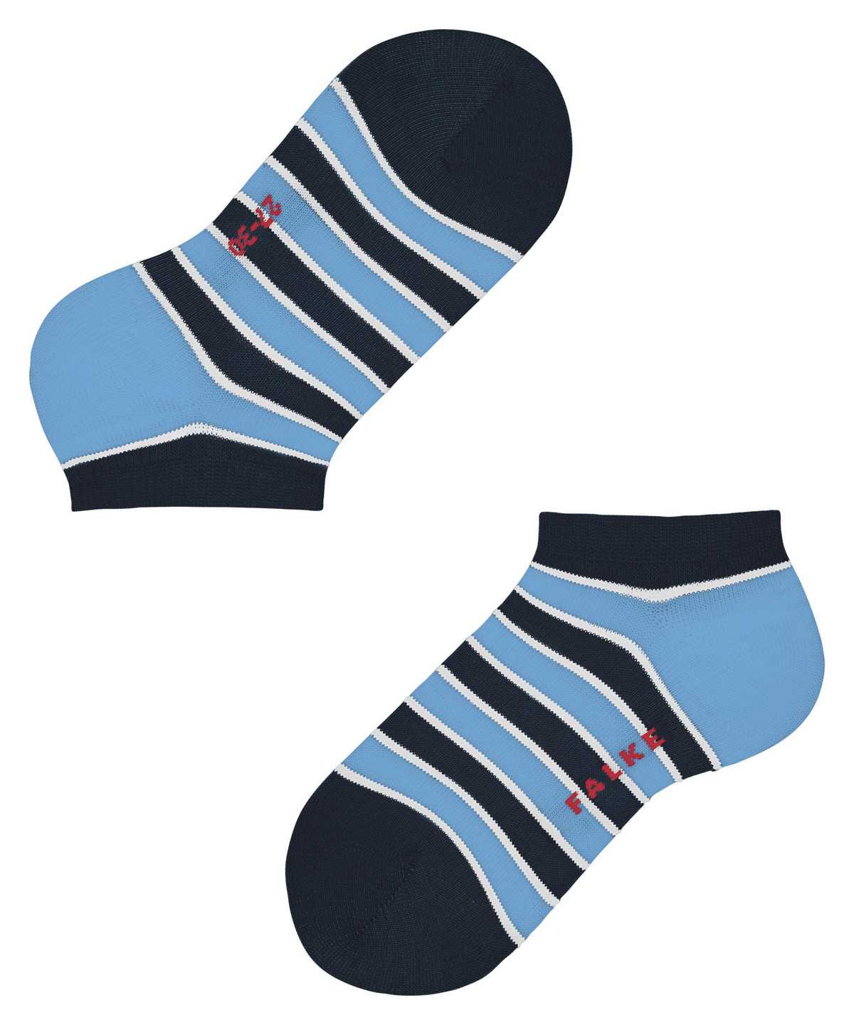 Falke Simple Stripes Sneaker socks Sokken Kinderen Blauw | DZK-524819