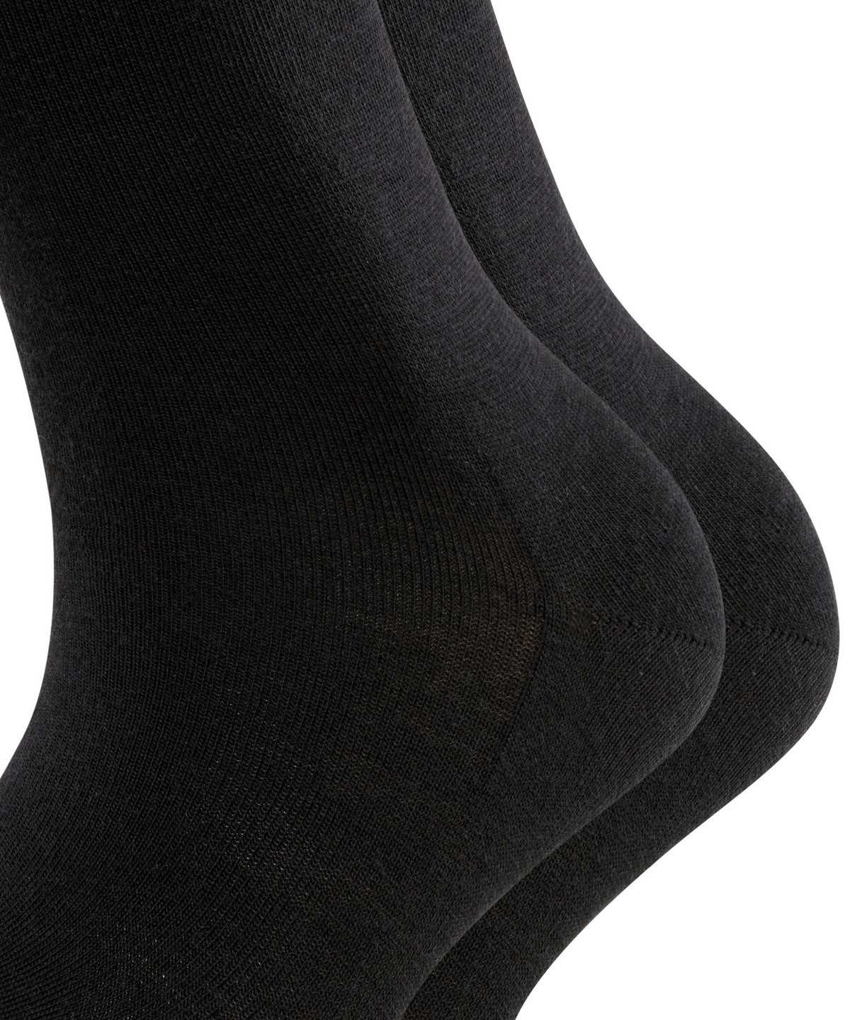 Falke Softmerino 2-Pack Socks Sokken Dames Zwart | SBO-641795