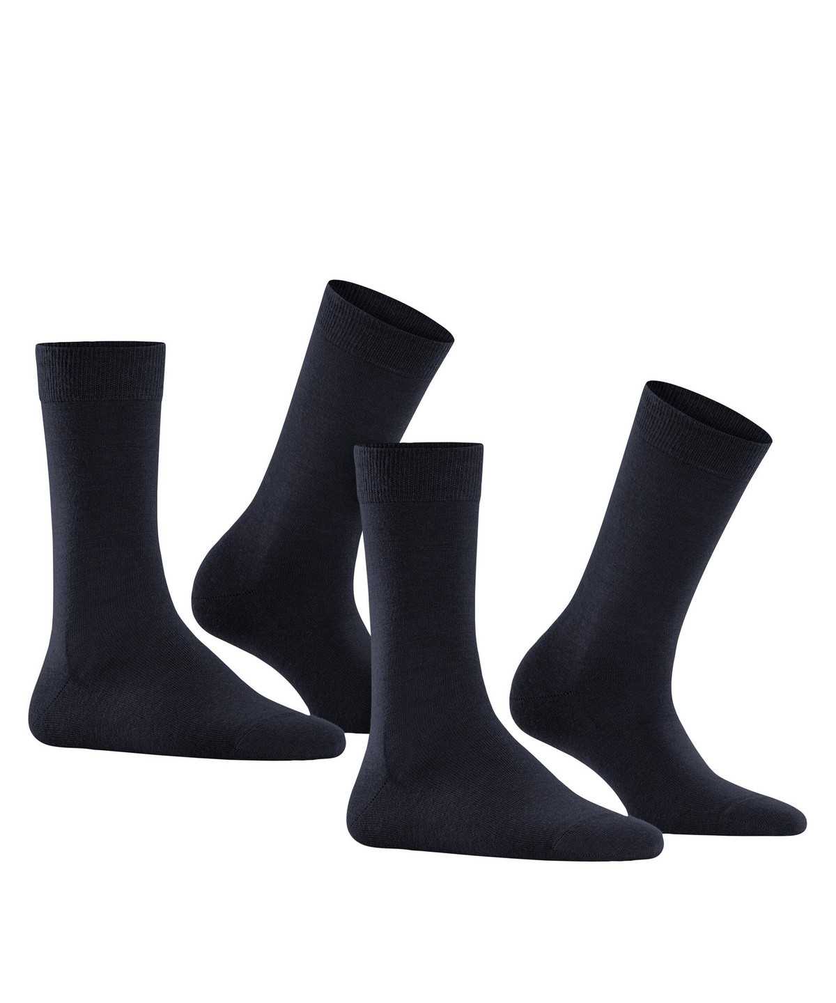 Falke Softmerino 2-Pack Socks Sokken Dames Blauw | AVY-845379