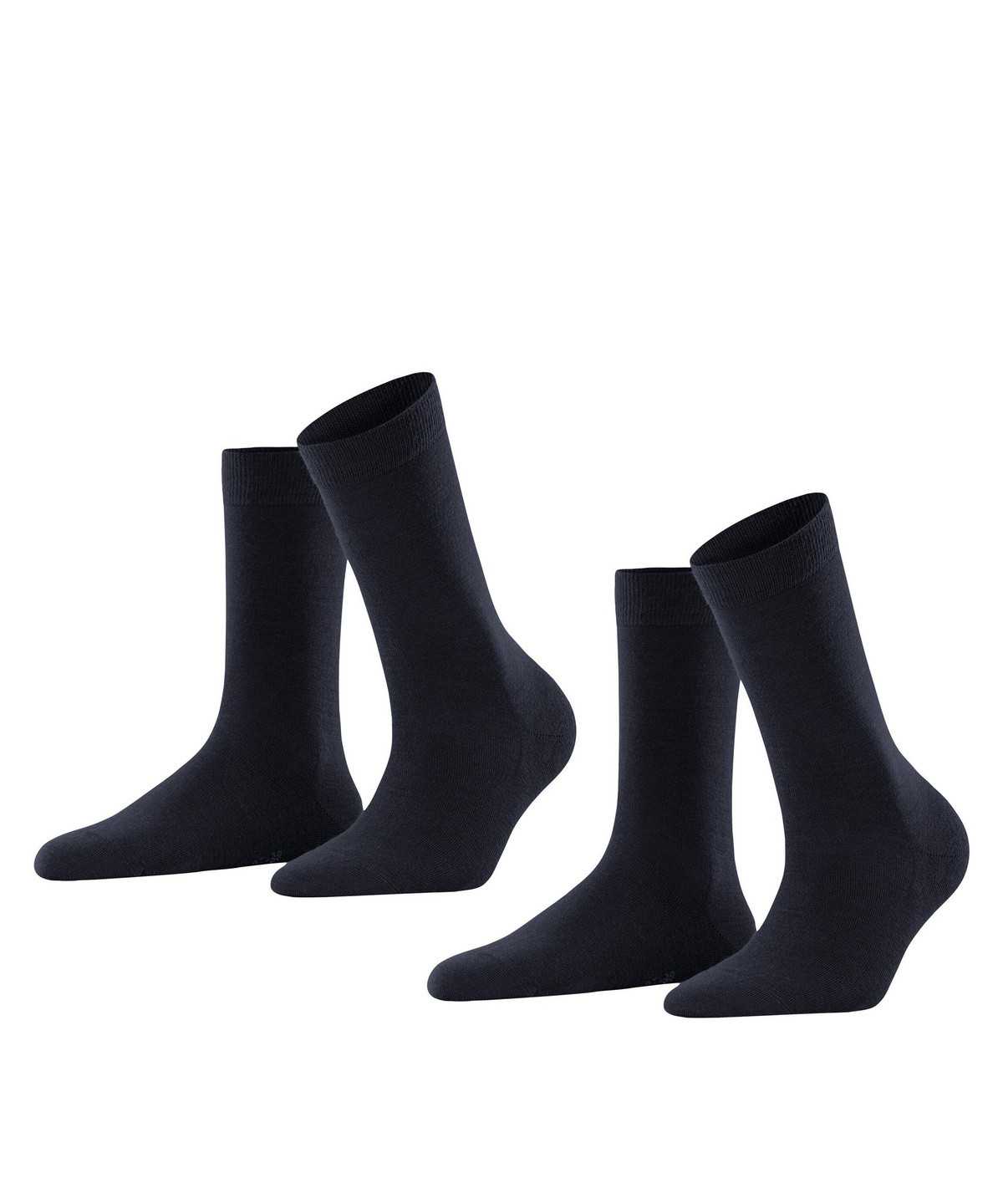 Falke Softmerino 2-Pack Socks Sokken Dames Blauw | AVY-845379