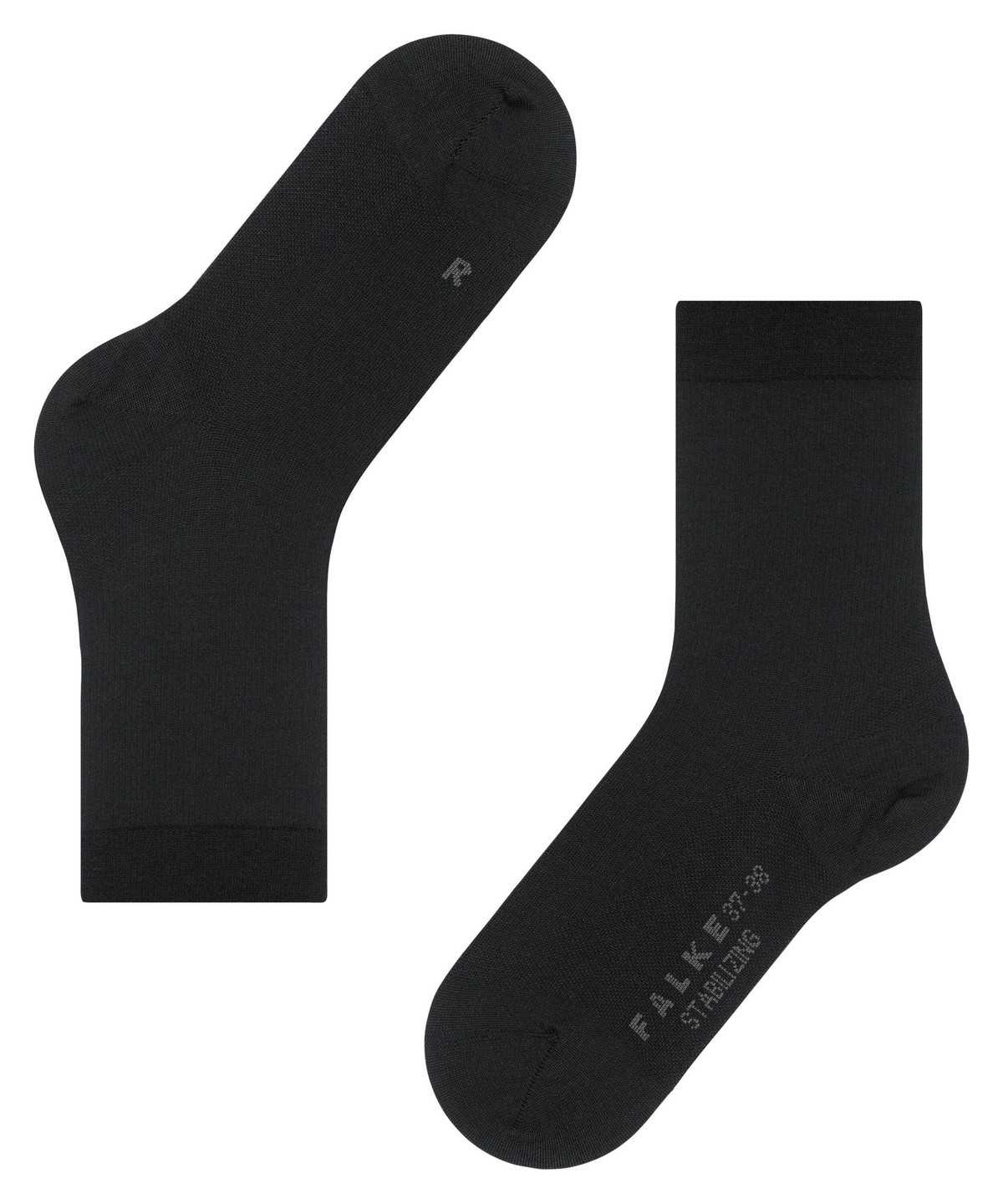 Falke Stabilizing Wool Everyday Socks Sokken Dames Zwart | TVA-478093