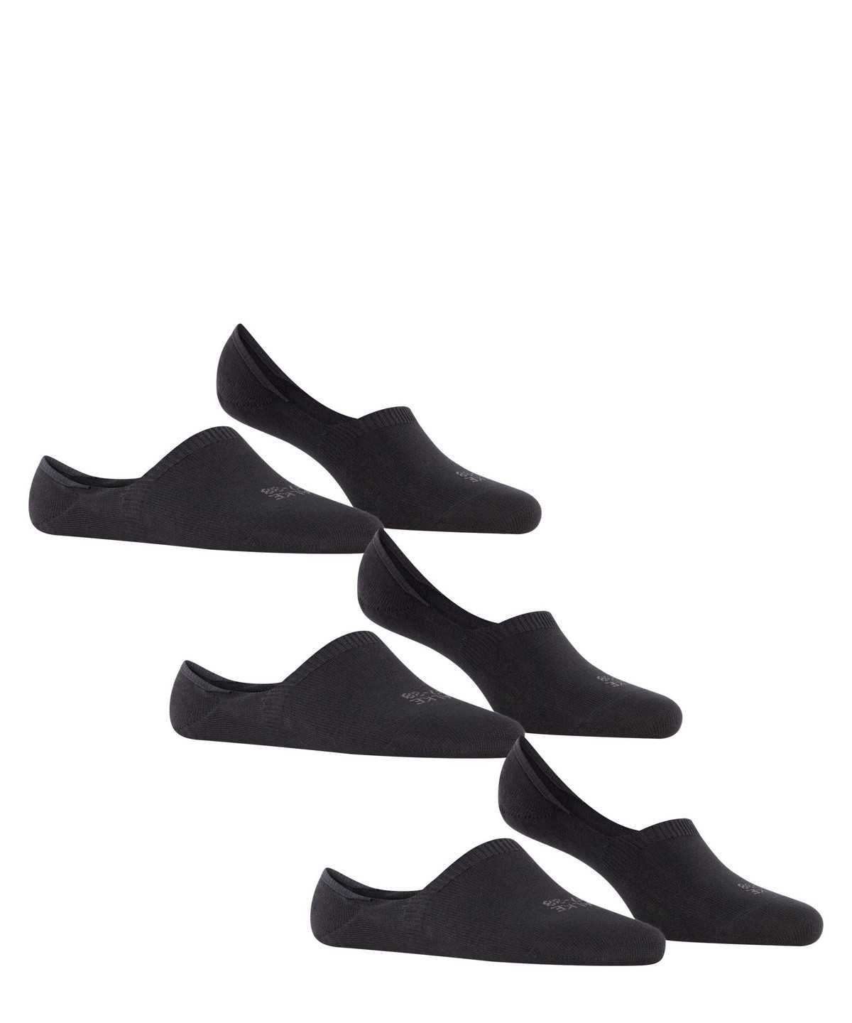 Falke Step 3-Pack Invisibles No Show Socks Dames Zwart | IOU-608721