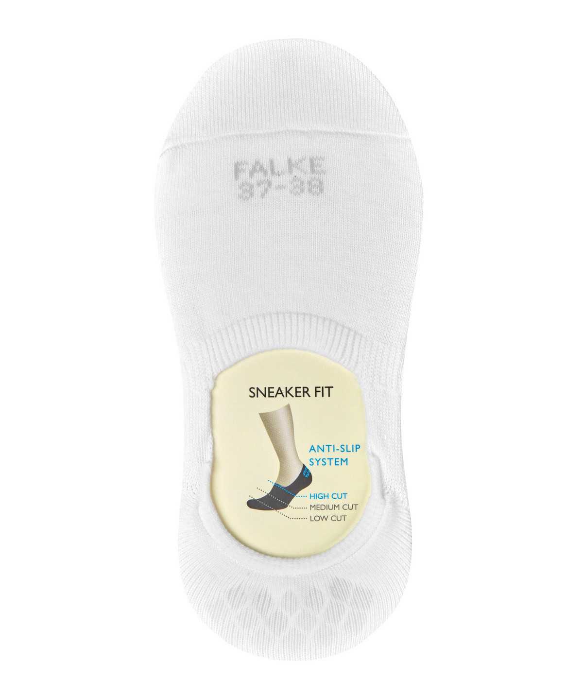 Falke Step High Cut Invisibles No Show Socks Dames Wit | PFC-890361