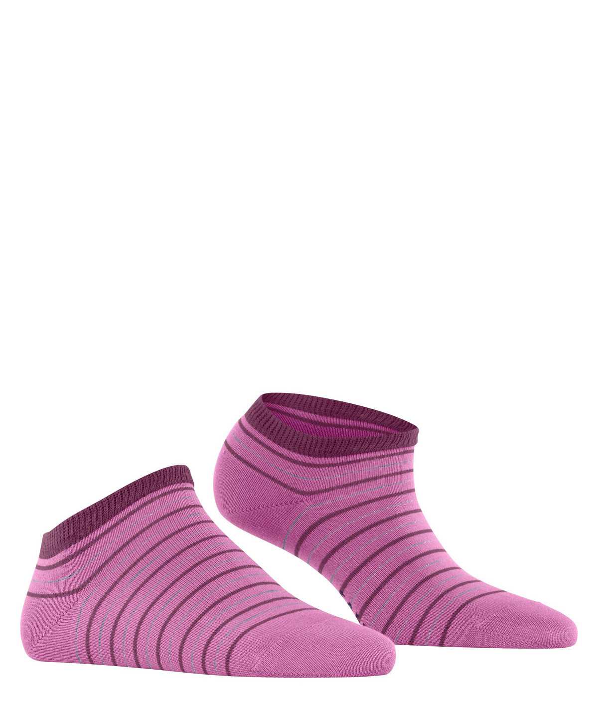 Falke Stripe Shimmer Sneaker Socks Sokken Dames Rood | XNL-345182