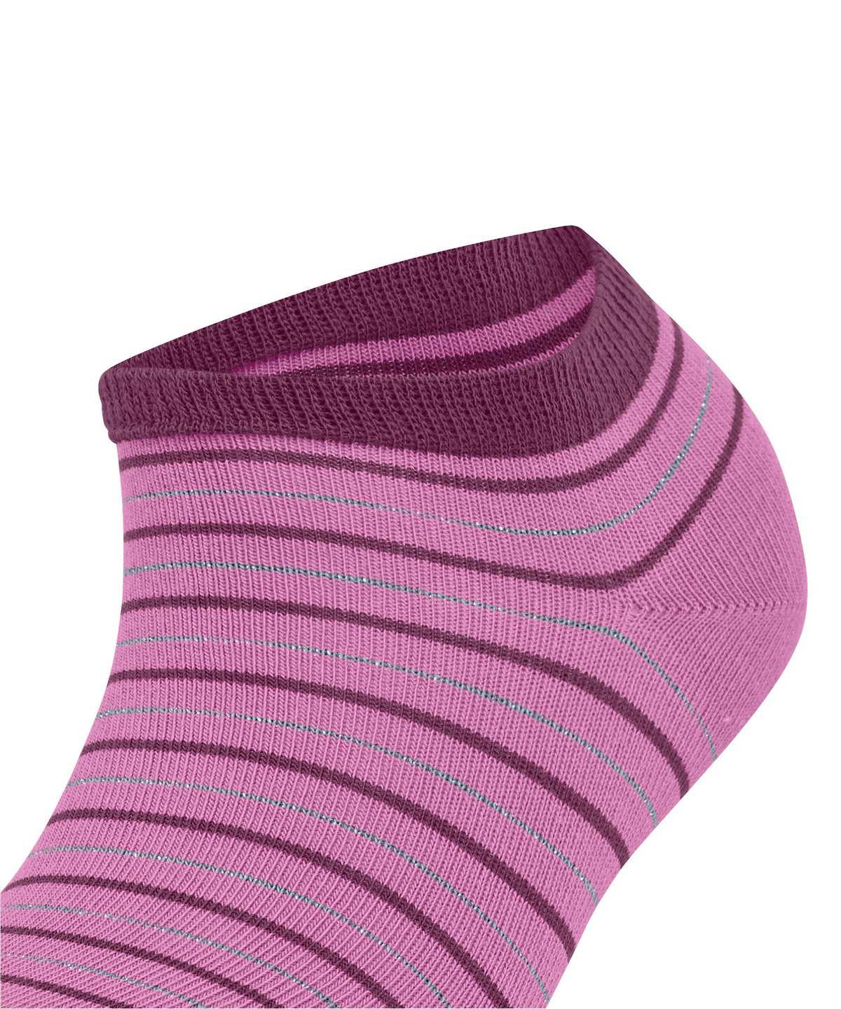 Falke Stripe Shimmer Sneaker Socks Sokken Dames Rood | XNL-345182