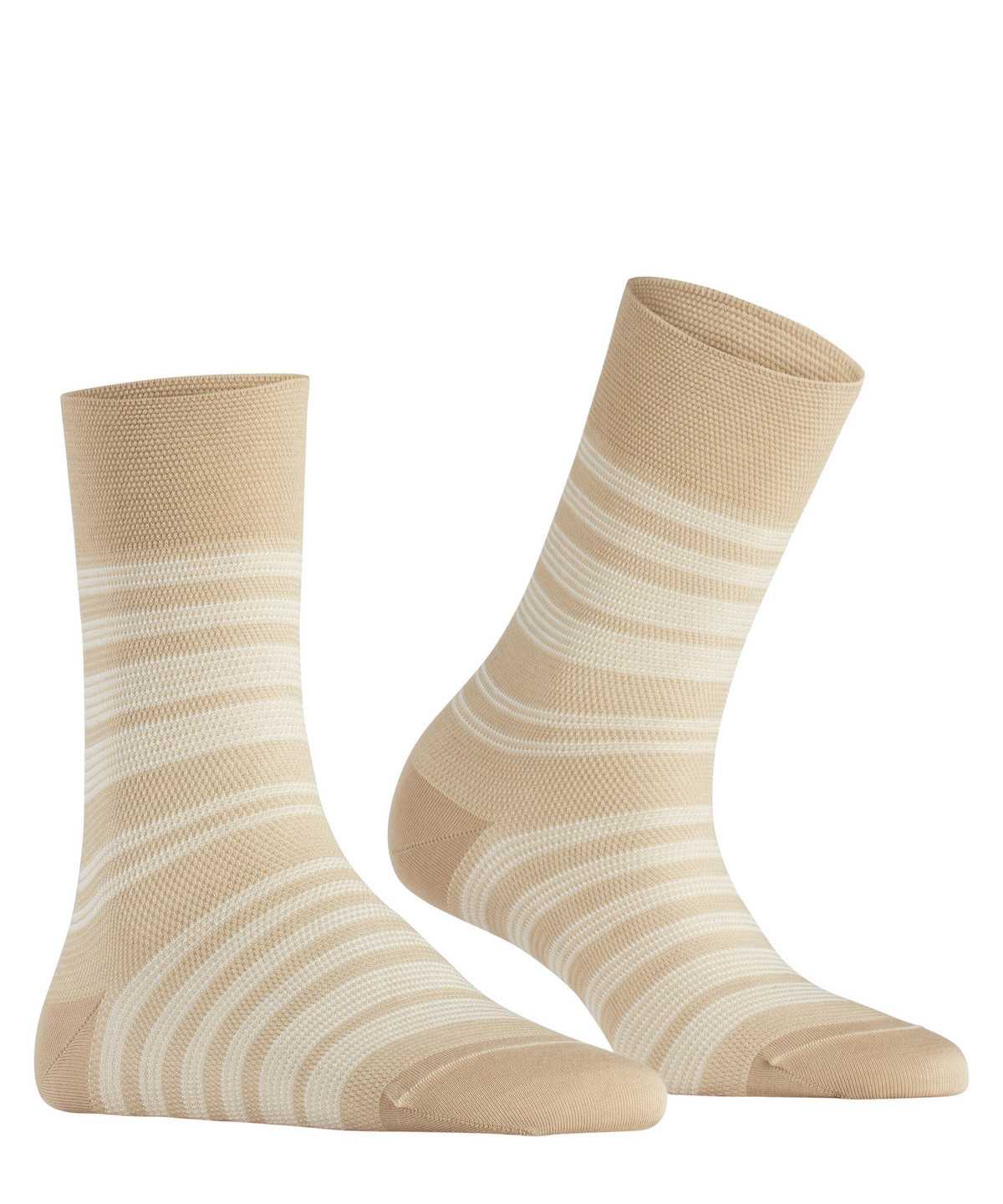 Falke Sunset Stripe Socks Sokken Dames Beige | CAY-931507