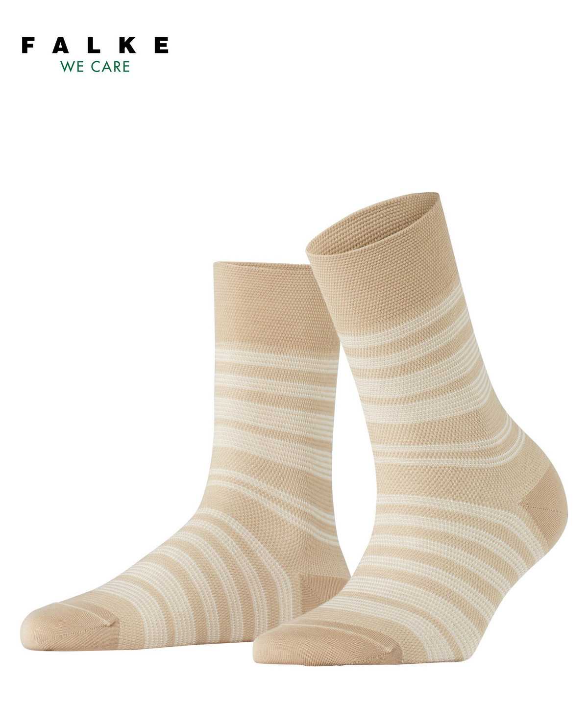 Falke Sunset Stripe Socks Sokken Dames Beige | CAY-931507