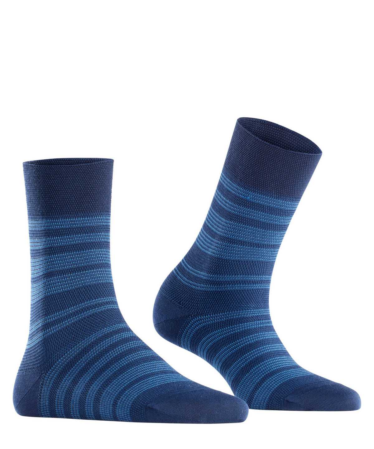 Falke Sunset Stripe Socks Sokken Dames Blauw | LIB-105964