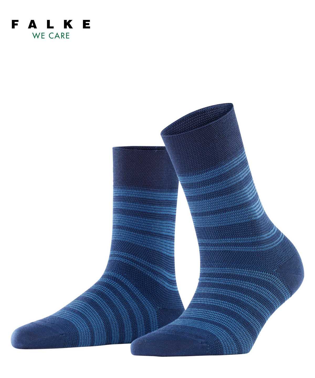 Falke Sunset Stripe Socks Sokken Dames Blauw | LIB-105964