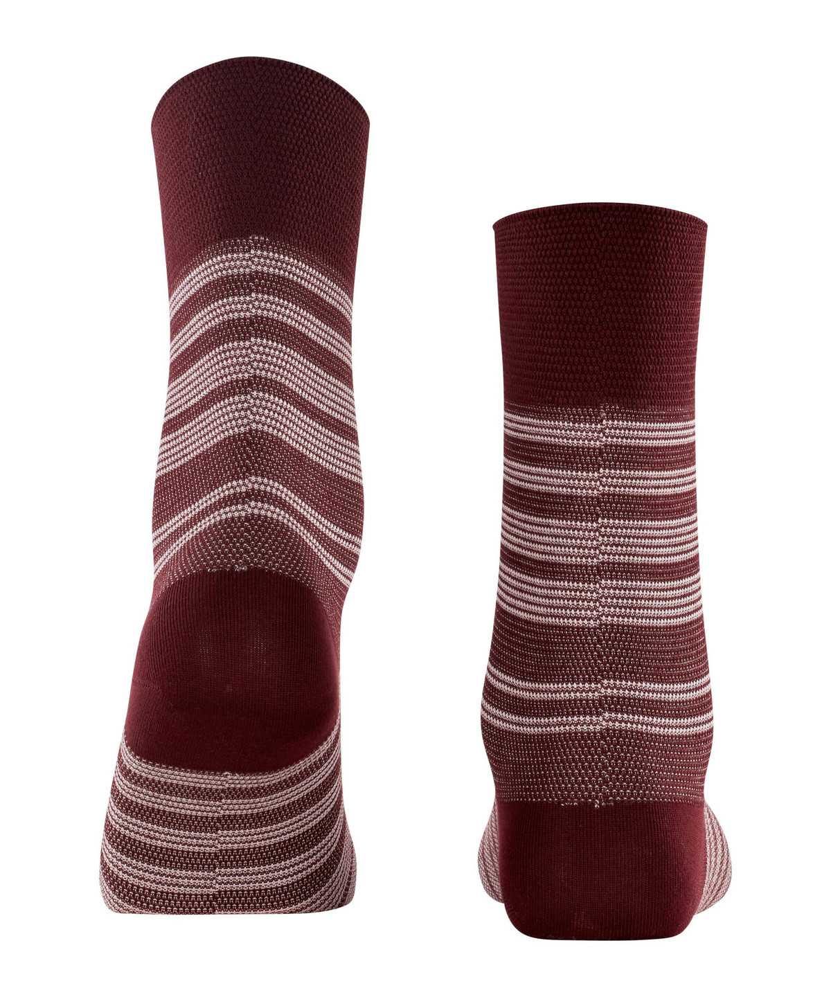 Falke Sunset Stripe Socks Sokken Dames Rood | EIU-756981