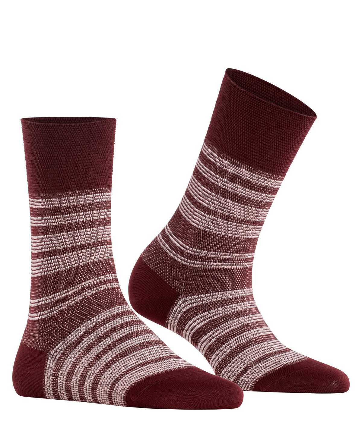 Falke Sunset Stripe Socks Sokken Dames Rood | EIU-756981