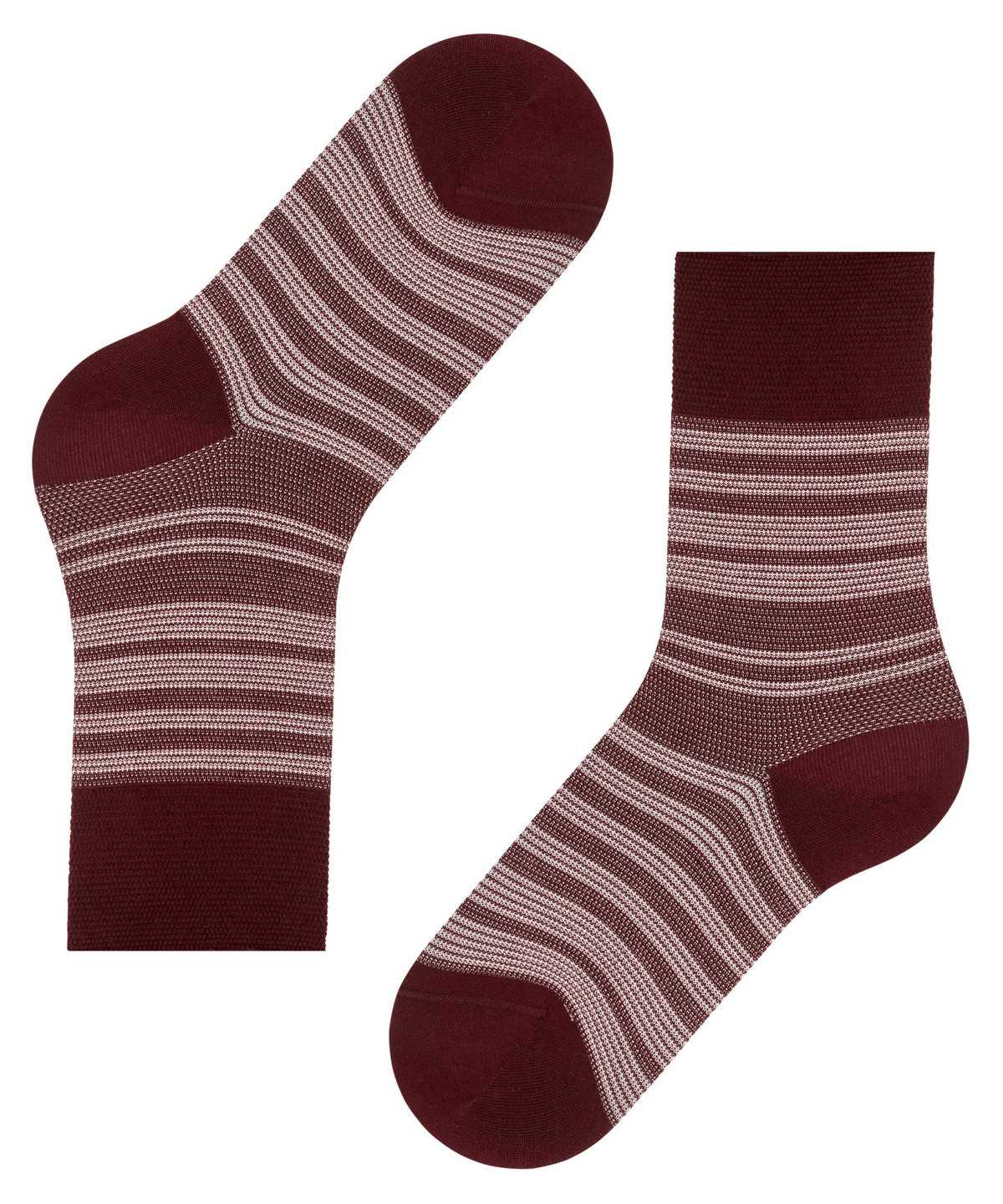 Falke Sunset Stripe Socks Sokken Dames Rood | EIU-756981