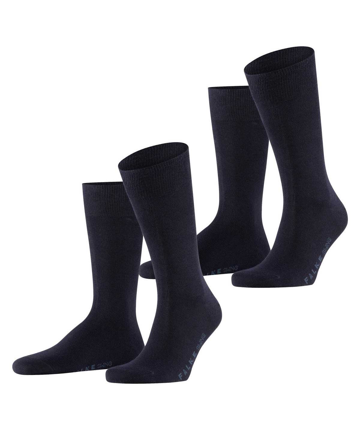 Falke Swing 2-Pack Socks Sokken Heren Blauw | LGM-058741