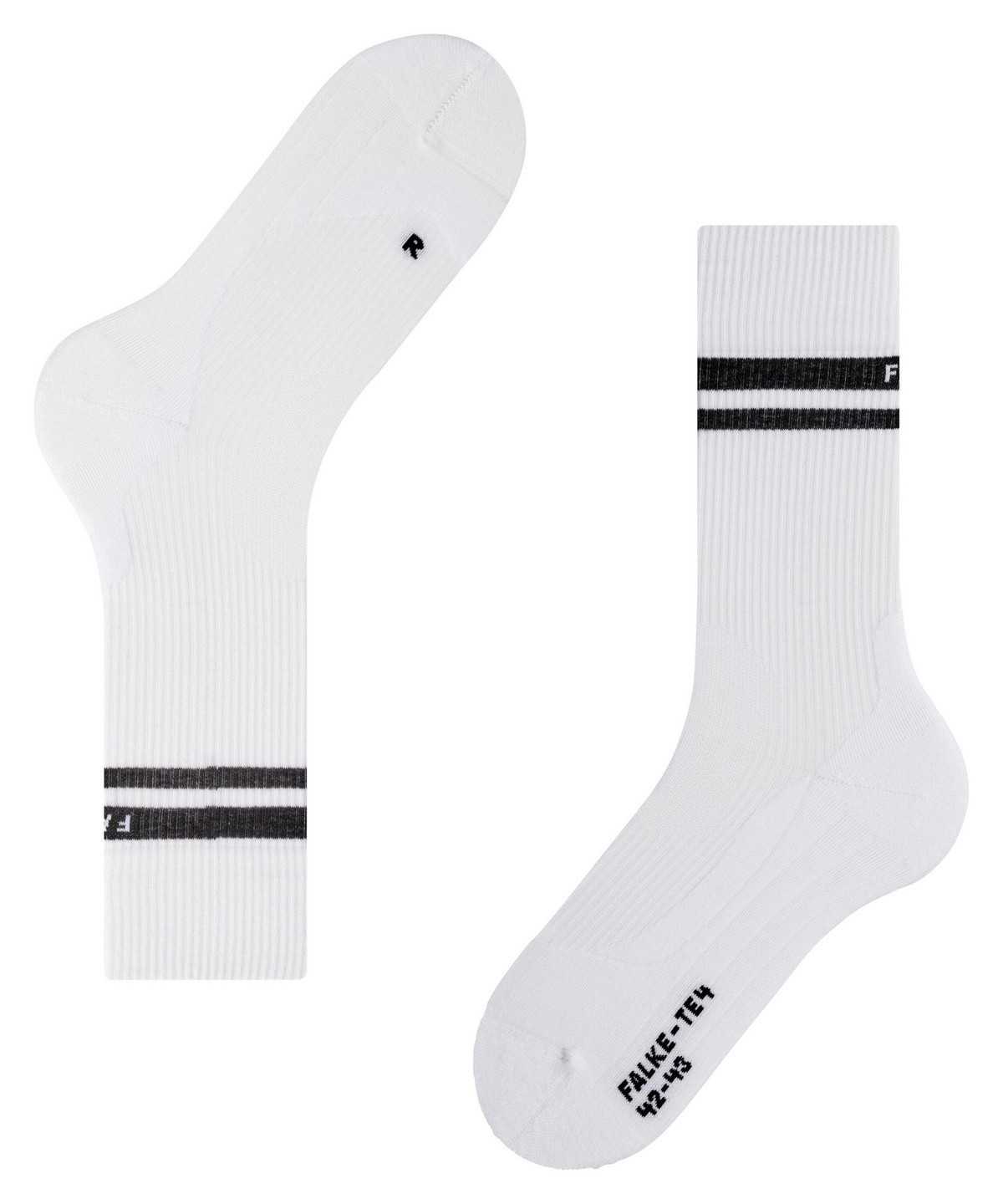 Falke TE4 Classic Tennis Socks Sports Socks Dames Wit | UWH-152384