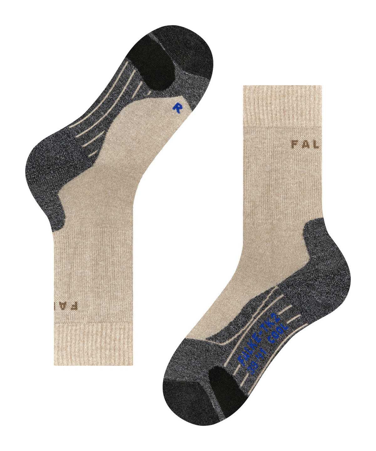 Falke TK2 Explore Cool Trekking Socks Sokken Heren Beige | UWF-065214