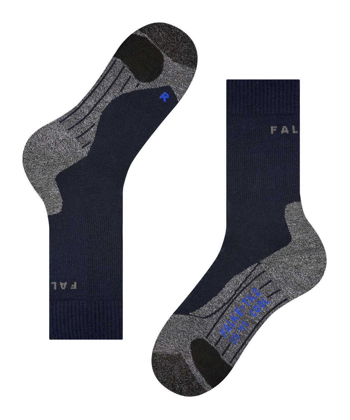 Falke TK2 Explore Cool Trekking Socks Sokken Heren Blauw | MJP-160395