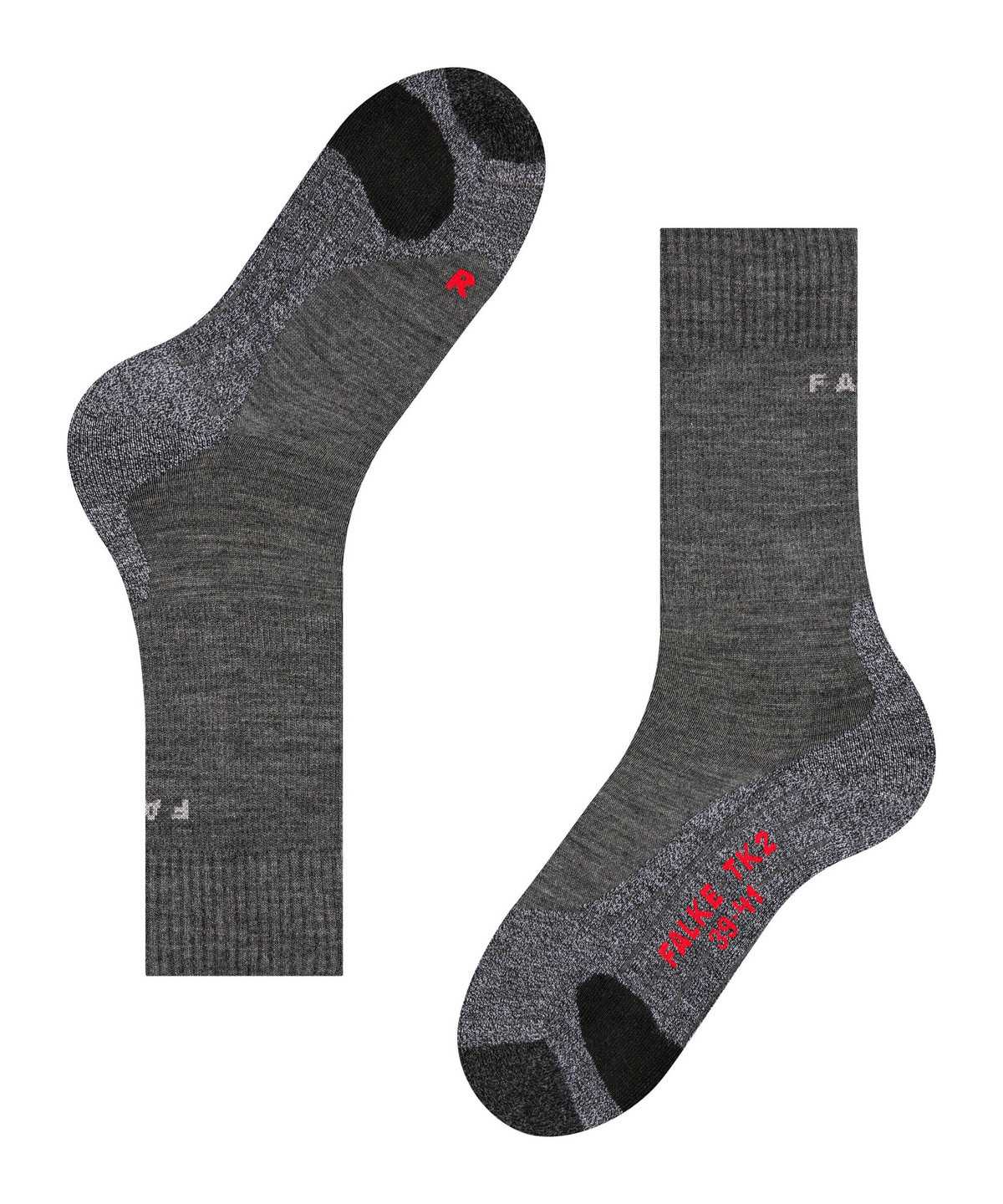 Falke TK2 Explore Trekking Socks Sokken Heren Grijs | ZQY-230164